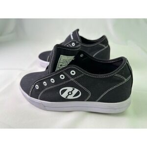 Heelys Canvas Skate Shoes Men's Size 7 Black Roller Sneakers